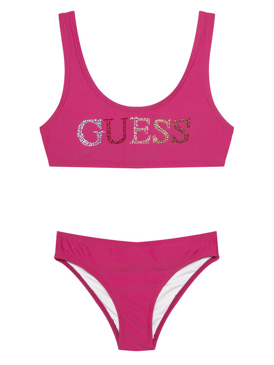 Guess Guess Strój kąpielowy J6GZ28 KCA60 Różowy ciemny