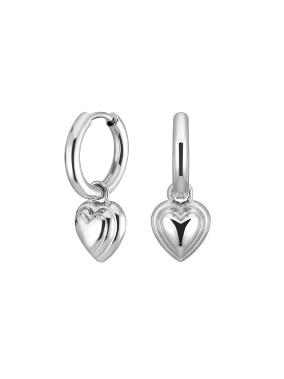Rosefield Rosefield Kolczyki Heart Collection Srebrny