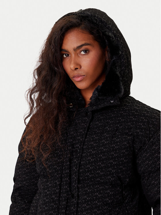 KARL LAGERFELD KARL LAGERFELD Winterjacke A4W15042 Schwarz Regular Fit