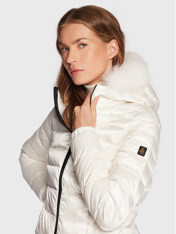 RefrigiWear RefrigiWear Pehelykabát Mead W98101 RA0035 Fehér Slim Fit