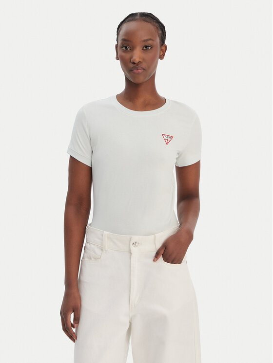 Guess Guess Marškinėliai W2YI44 J1314 Žalia Regular Fit