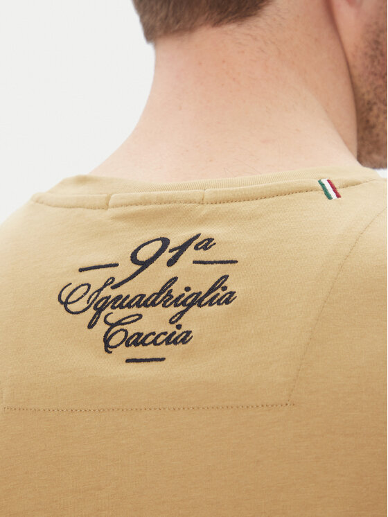 Aeronautica Militare Aeronautica Militare T-shirt 251TS2414J641 Beige Regular Fit