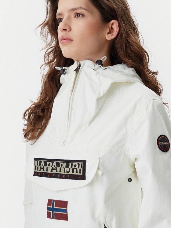 Napapijri Napapijri Anorak Rainforest NP0A4G7F Weiß Regular Fit