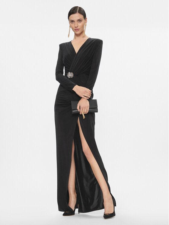 Elisabetta Franchi Elisabetta Franchi Õhtune kleit AB-493-37E2-V720 Must Regular Fit