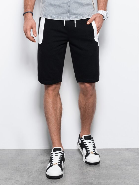 Ombre Ombre Sportovní kraťasy W239 Černá Regular Fit