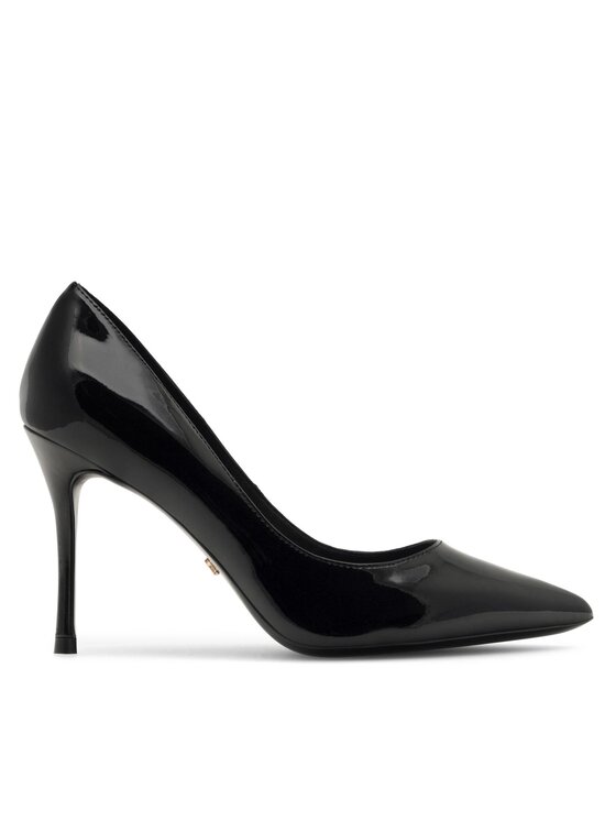 Pantofi cu toc subțire Gino Rossi V258-02 Negru