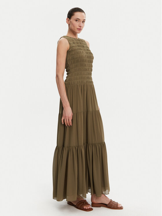 MICHAEL Michael Kors MICHAEL Michael Kors Ljetna haljina MS582VF7R3 Kaki Regular Fit