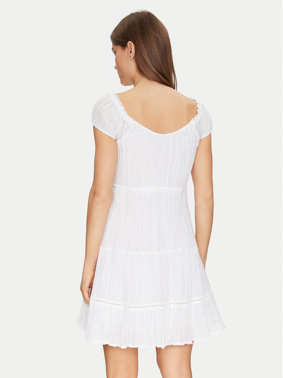 Guess Guess Sommerkleid W5GK0A WE340 Weiß Regular Fit