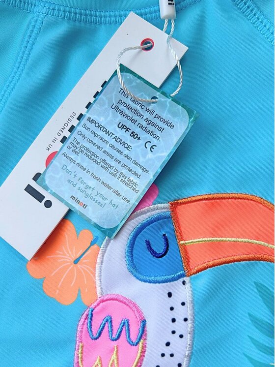 minoti minoti Strój kąpielowy 30SWIM103 Turkusowy