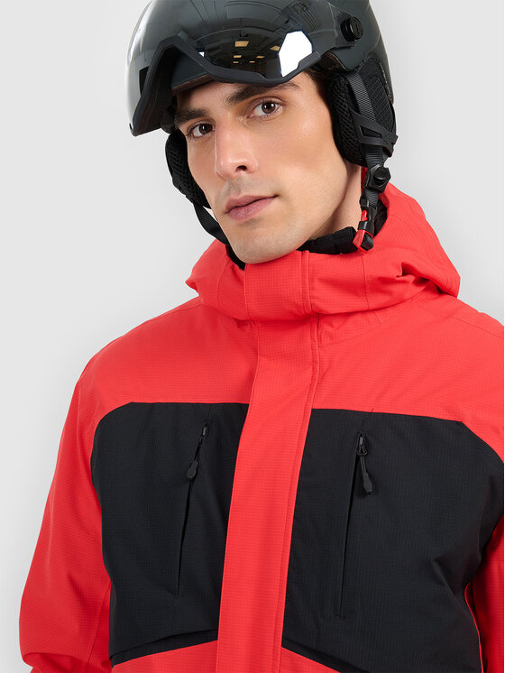 4F 4F Kurtka narciarska SKIWEAR Czerwony Regular Fit