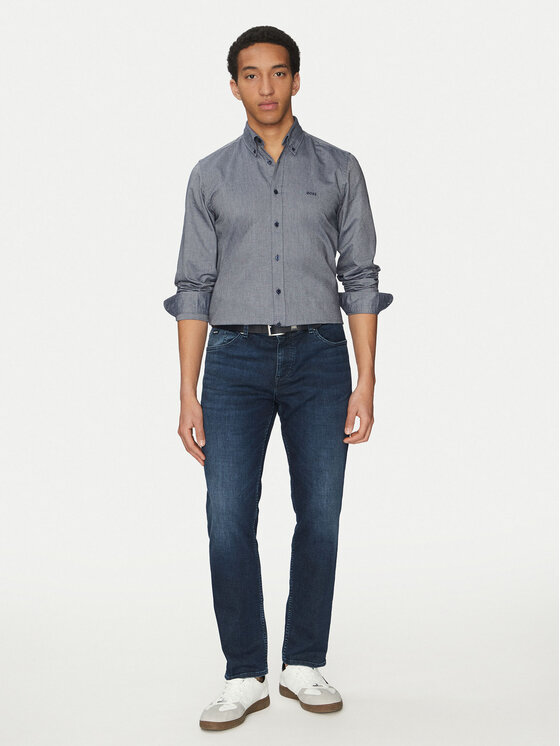 BOSS BOSS Сорочка Rickert 50519707 Cиній Regular Fit