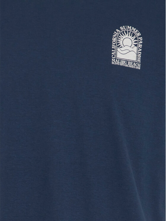 Blend Blend T-Shirt 20716481 Tmavomodrá Regular Fit