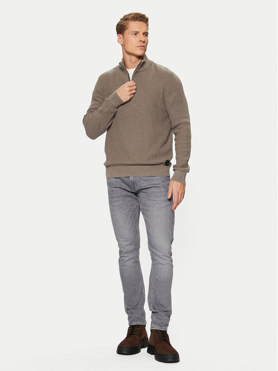 s.Oliver s.Oliver Džemper 2150765 Smeđa Regular Fit