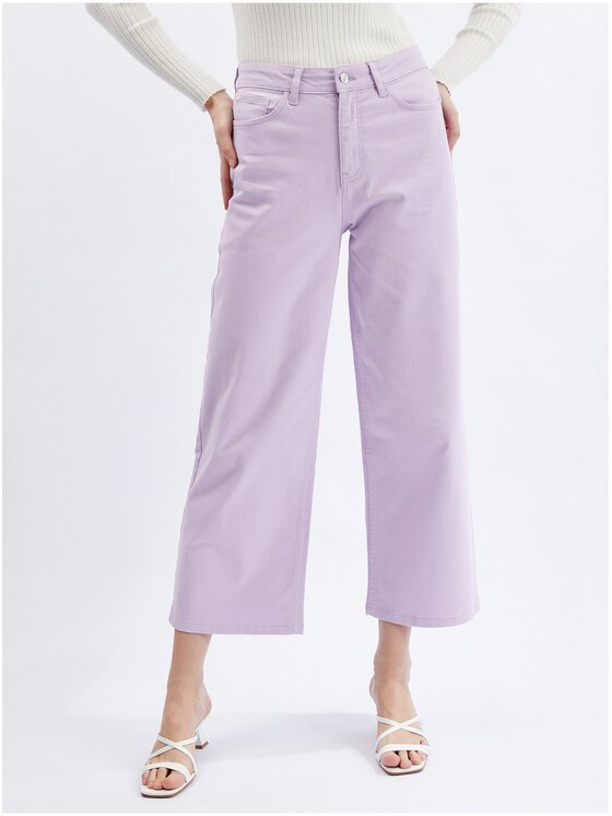 Orsay Orsay Jeansy 313082432000__38 Fioletowy Loose Leg
