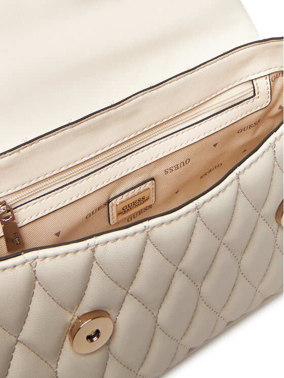 Guess Guess Kabelka Valla HWQG81 22200 Écru