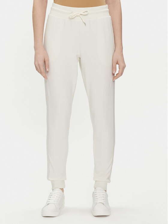 Tommy Hilfiger Teplákové nohavice UW0UW04785 Écru Regular Fit