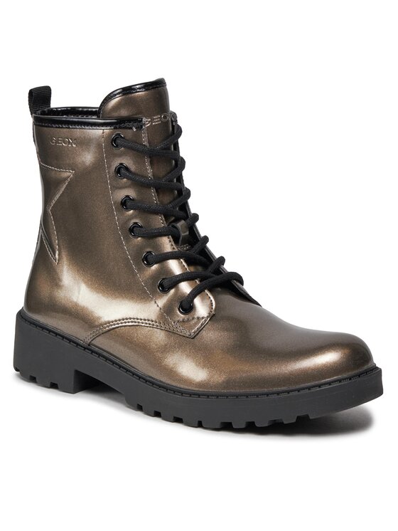 Geox Geox Schnürstiefeletten Jr Casey J9420G 000HH C9247 D Goldfarben