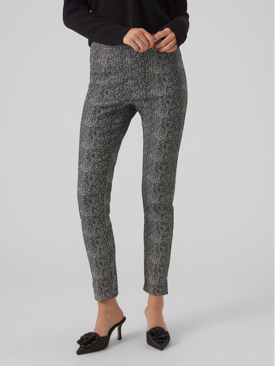 Vero Moda Bavlnené nohavice 10294377 Sivá Slim Fit