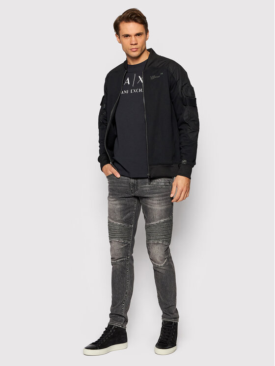 Armani Exchange Armani Exchange Longsleeve 8NZTCH Z8H4Z 1510 Blu scuro Slim Fit