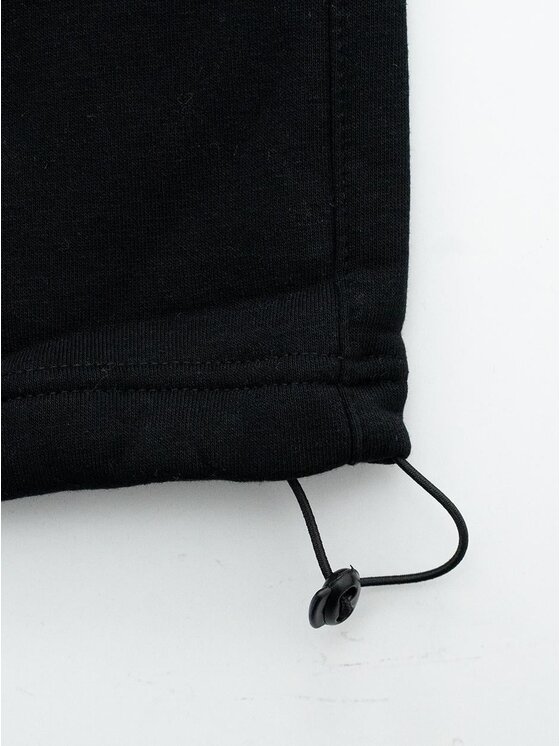 Jigga Wear Jigga Wear Spodnie dresowe Szerokie luźne bagy korona 131213 Czarny Baggy Fit