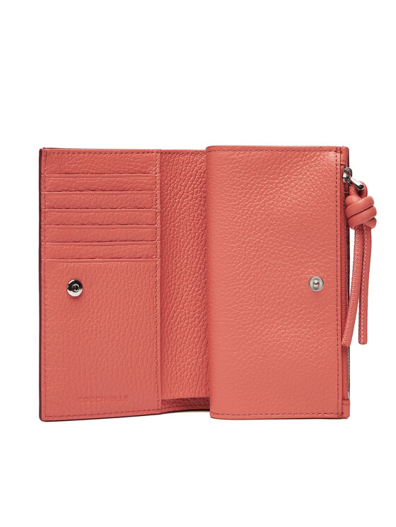 Coccinelle Coccinelle Великий жіночий гаманець Coccinellemyrtha Maxi Log E2 QBB 11 F1 01 Бордовий