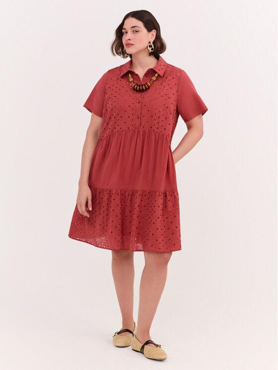 Fiorella Rubino Fiorella Rubino Sukienka wieczorowa 7085T001769N0V7 Pomarańczowy A-Line Fit