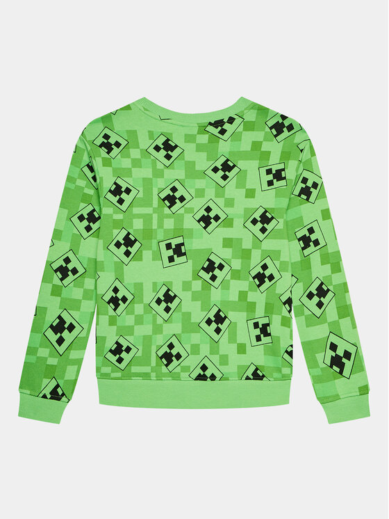 OVS OVS Majica dugih rukava MINECRAFT 1834688 Zelena Regular Fit