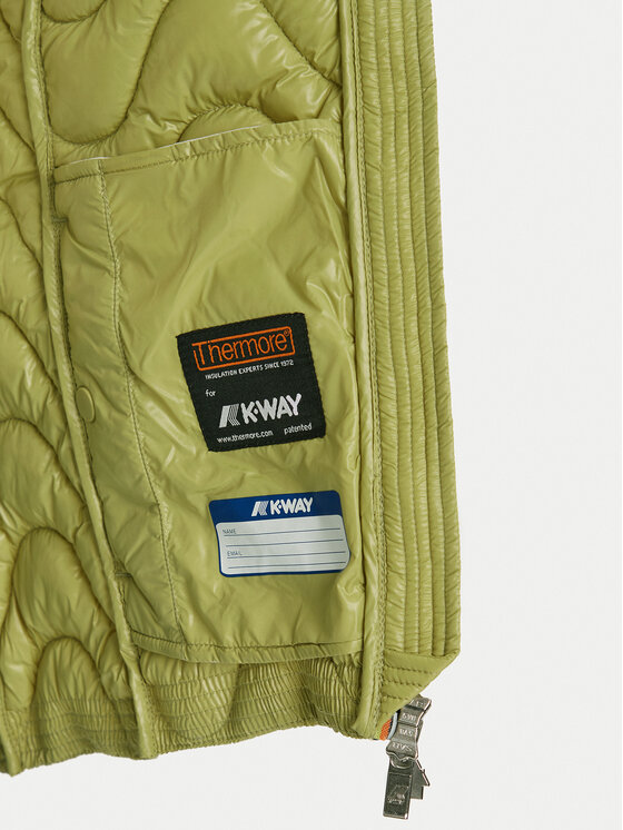 K-Way K-Way Kurtka przejściowa Lily K5126IW Zielony Regular Fit