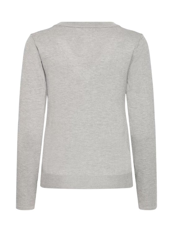 ICHI ICHI Maglione IHLULS V-NECK LS Grigio Regular Fit