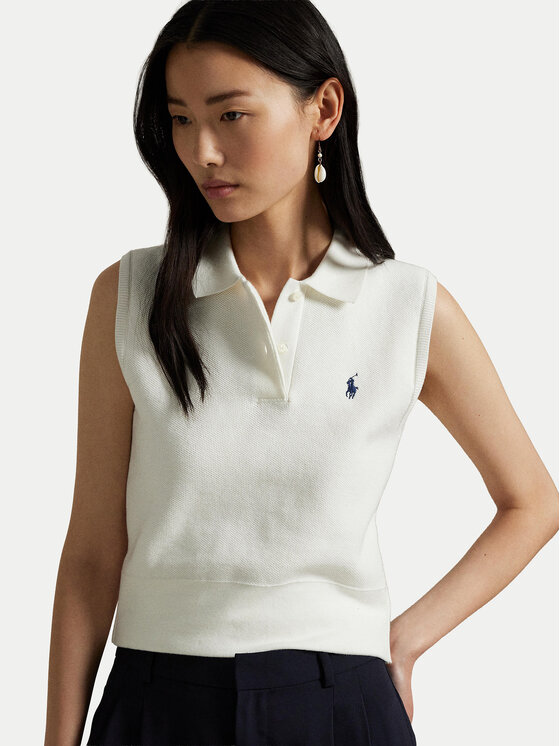 Polo Ralph Lauren Polo Ralph Lauren Pulover 211970666001 Bela Regular Fit