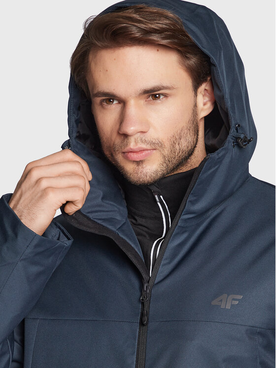 4F 4F Skijacke H4Z22-KUMN001 Dunkelblau Regular Fit