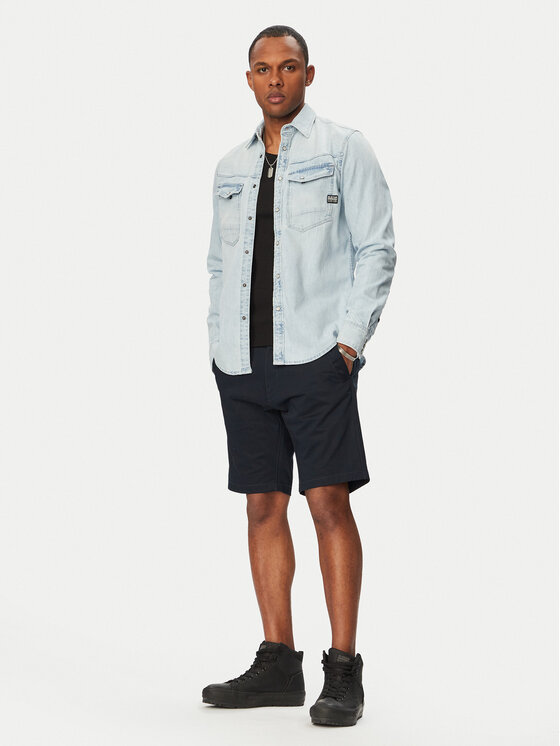 G-Star Raw G-Star Raw džínová košile Dakota D23616-D252 Modrá Regular Fit