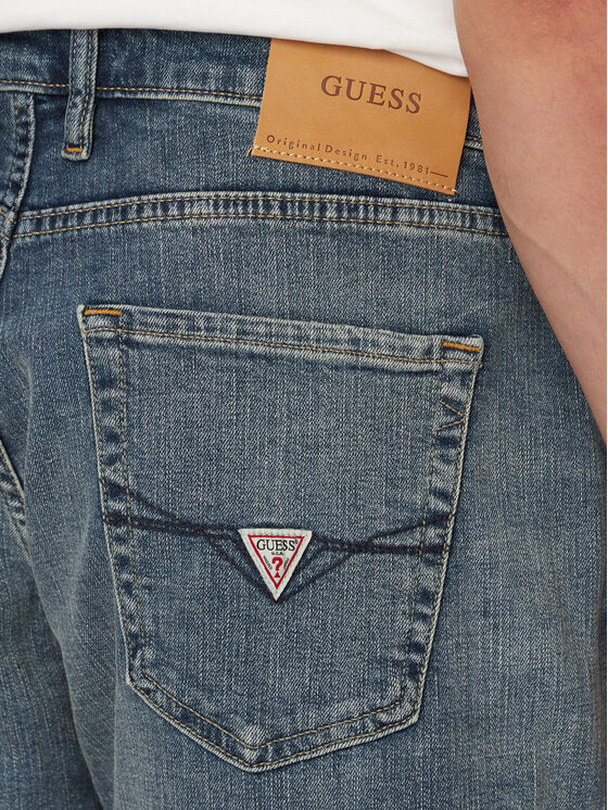 Guess Guess Pantaloncini di jeans M6GD27 D0777 Blu Regular Fit