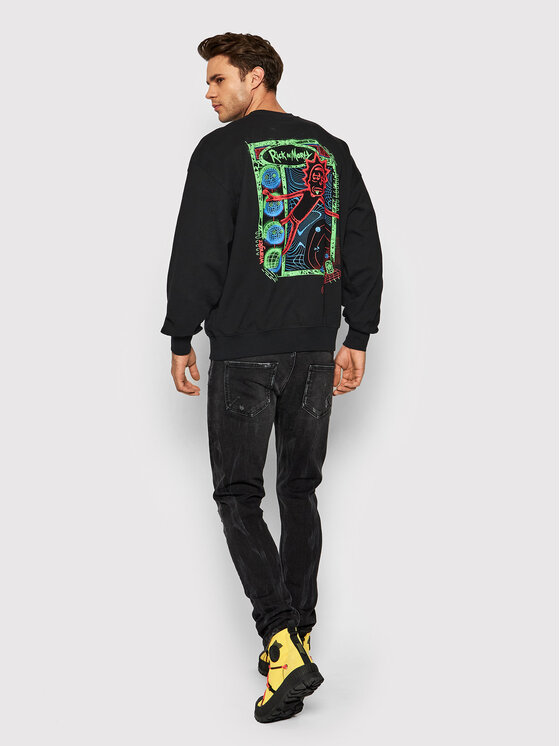 Wrangler Wrangler Felpa RICK AND MORTY W6R1HN100 112144802 Nero Regular Fit