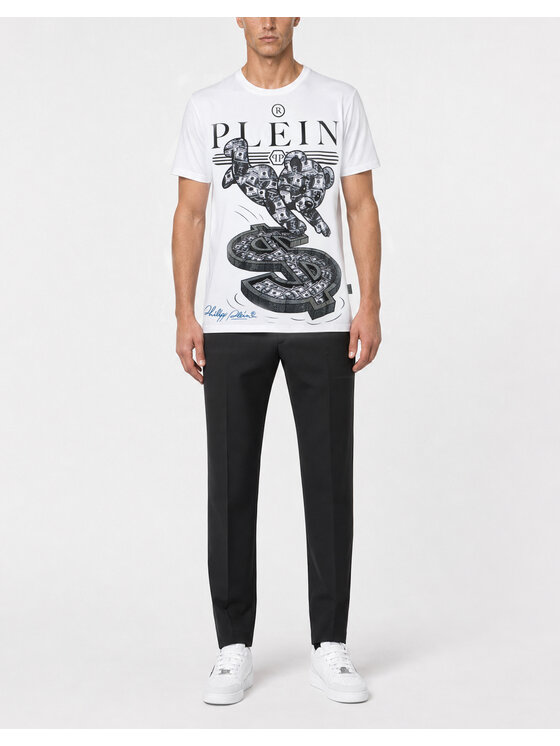 PHILIPP PLEIN PHILIPP PLEIN T-Shirt 31105 Bílá Regular Fit