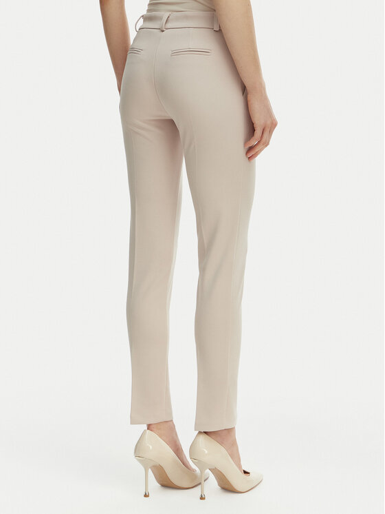 Rinascimento Rinascimento Riidest püksid CFC0127865003 Beež Slim Fit