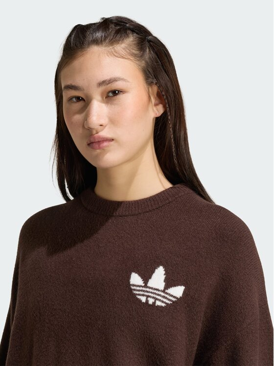 adidas adidas Bluza 169342 Brązowy ciemny Loose Fit