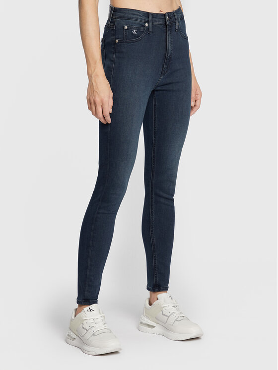 Calvin Klein Jeans Blugi J20J215788 Bleumarin Skinny Fit