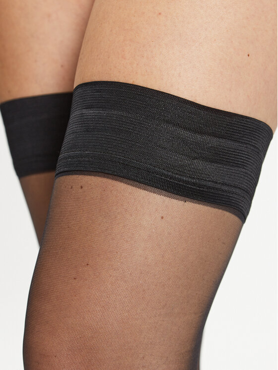 Bluebella Bluebella Ciorapi cu bandă Plain 41445-BK Negru