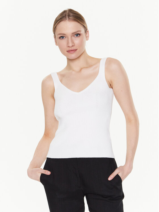 MMC Studio MMC Studio Marškinėliai Stripe Écru Slim Fit