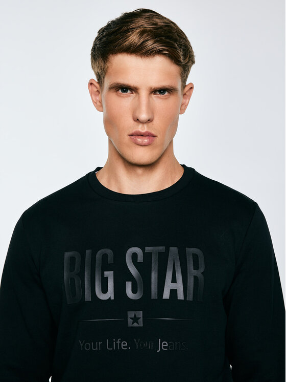 BIG STAR BIG STAR Bluza I Czarny Basic Fit