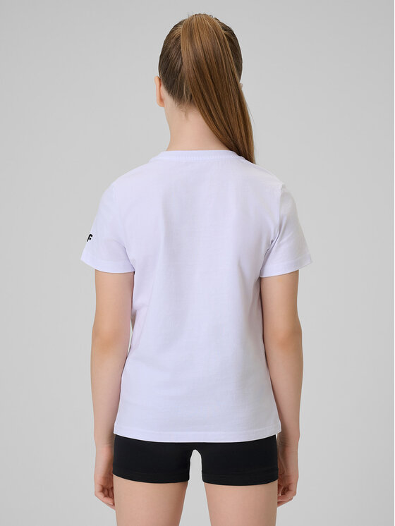 4F 4F Komplet bluzka i szorty sportowe JOY MOTION Kolorowy Regular Fit