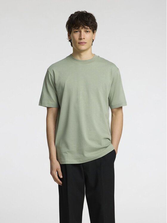 Selected Selected T-shirt 16077385_ig Verde Regular Fit