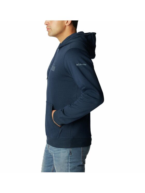 Columbia Columbia Bluza Columbia CSC Basic Logo II Hoodie Niebieski Regular Fit