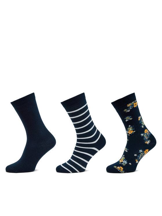 Pepe Jeans Pepe Jeans Ilgos kojinės Floral Cr 3P PLU30009 Tamsiai mėlyna