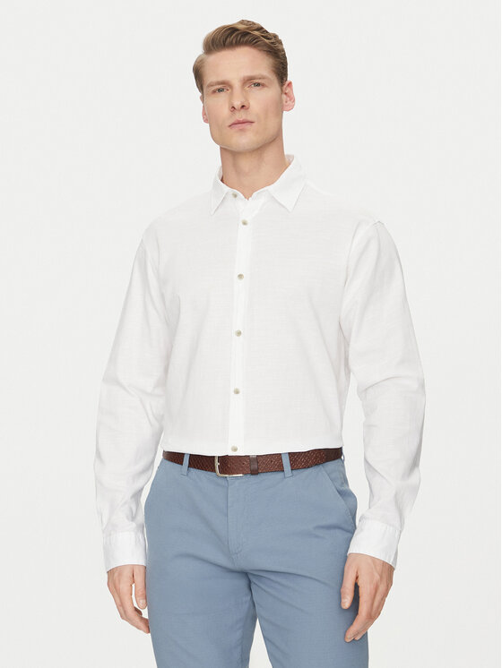Jack&Jones Jack&Jones Πουκάμισο Pierre 12270085 Λευκό Relaxed Fit