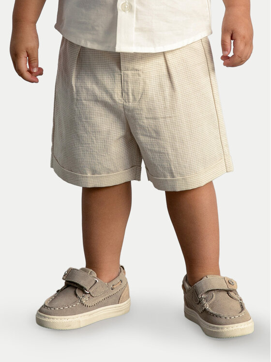 Mayoral Mayoral Set Hemd und Stoffshorts 1225 Beige Regular Fit