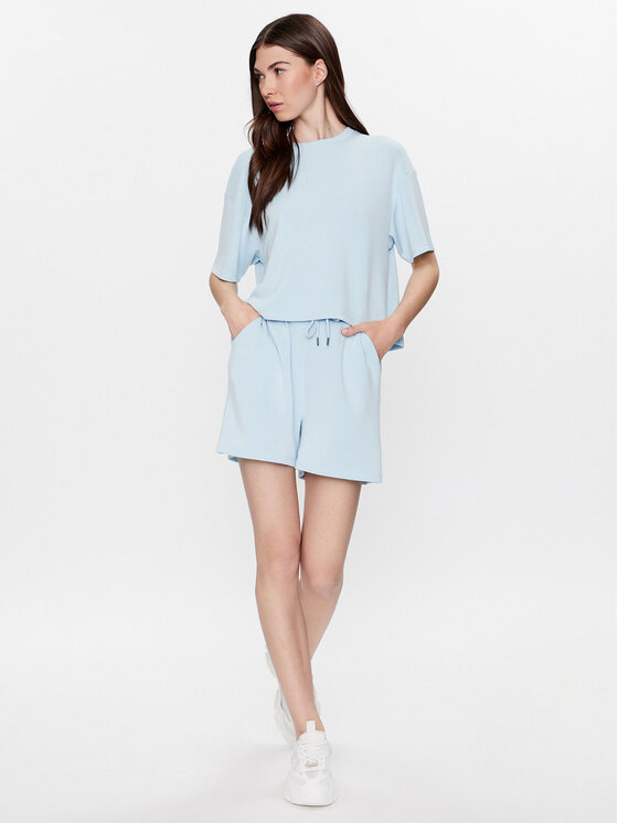 Moss Copenhagen Moss Copenhagen T-krekls 17525 Gaiši zils Basic Fit