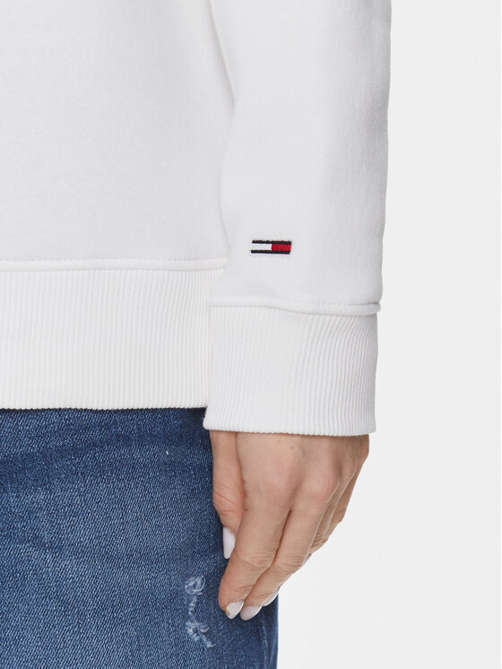 Tommy Jeans Tommy Jeans Pluus Lux Ath DW0DW16413 Valge Relaxed Fit