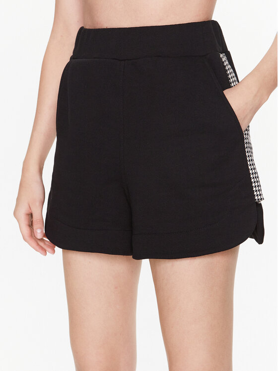 Pantaloncini sportivi Lopa Nero Relaxed Fit